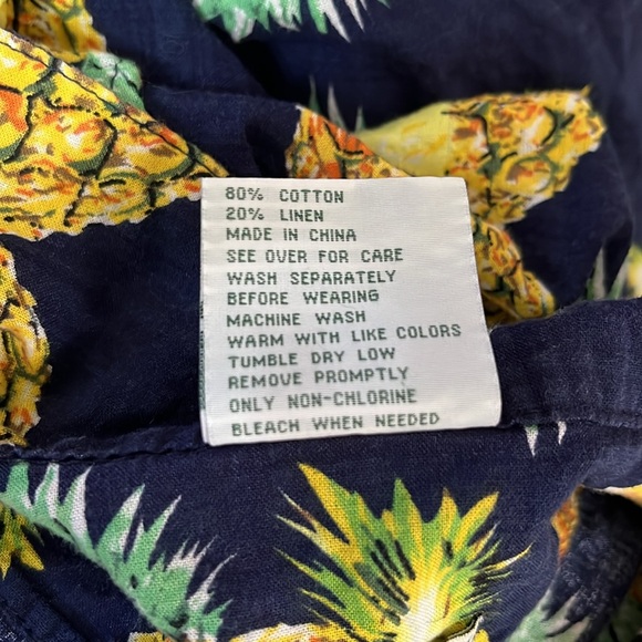 Vintage Rainforest Cafe Tropical Pineapple Shirt - Picture 10 of 12